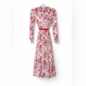 Finding Foxtail NWT Floral Long Sleeve Maxi Dress Size Small